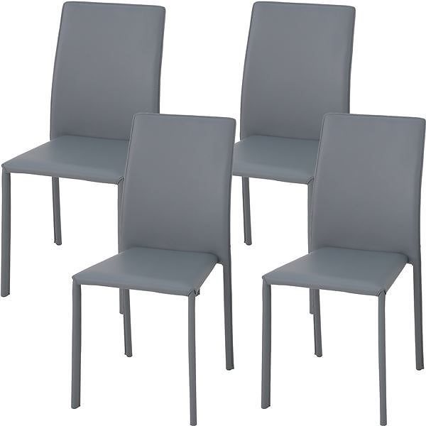 あずま工芸 ダイニングチェア スタッキング可能 グレー[4脚入] TDC-9765