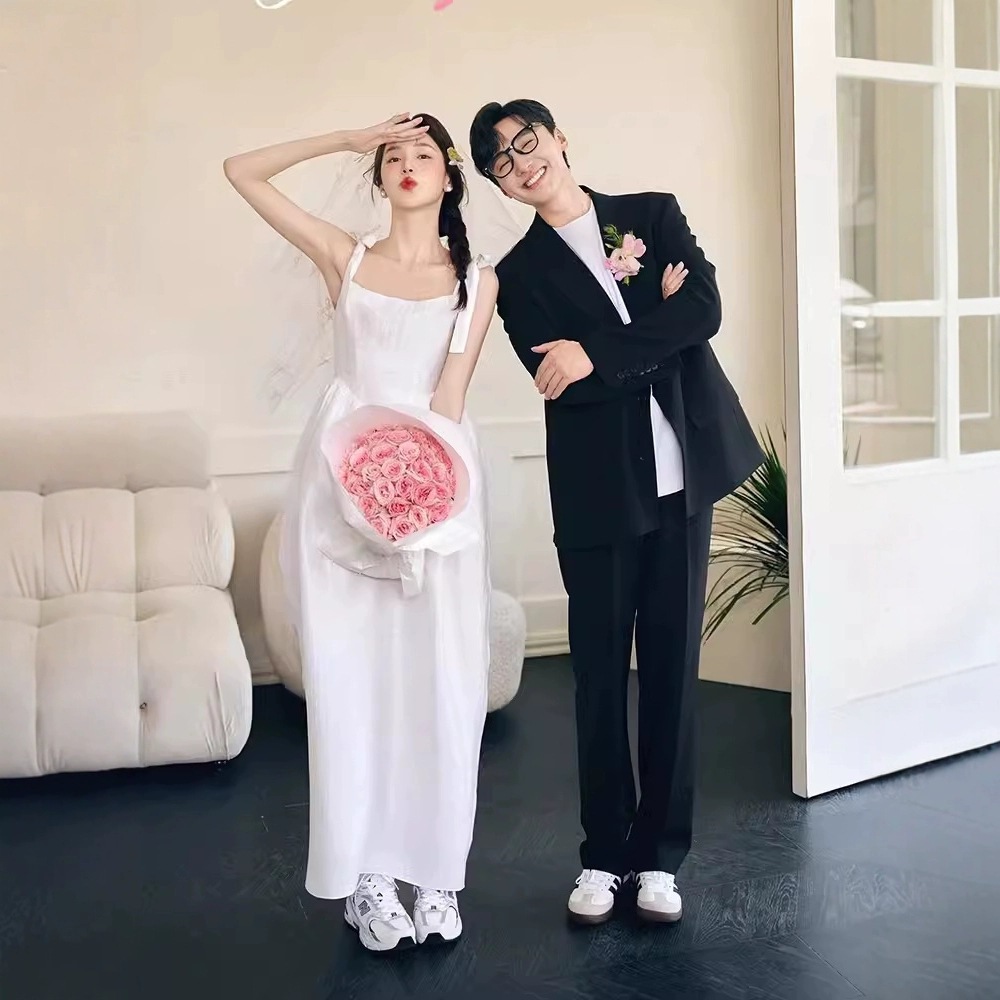 【今恋】ウェディングドレス 白 結婚式 花嫁 サイズオーダーメイド可能 成人式 お呼ばれ ウェディング 演奏会 二次会 パーティードレス 前撮り ワンピース ロングドレス メガ割 32