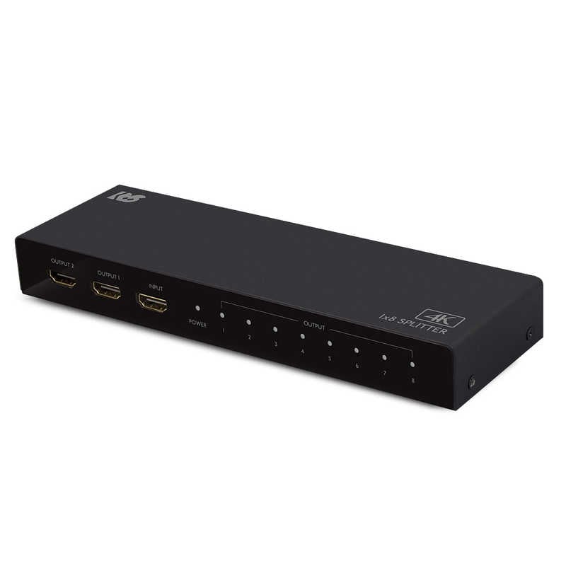 ラトックシステム　4K60Hz 1入力8出力 HDMI分配器　RSHDSP8P4K
