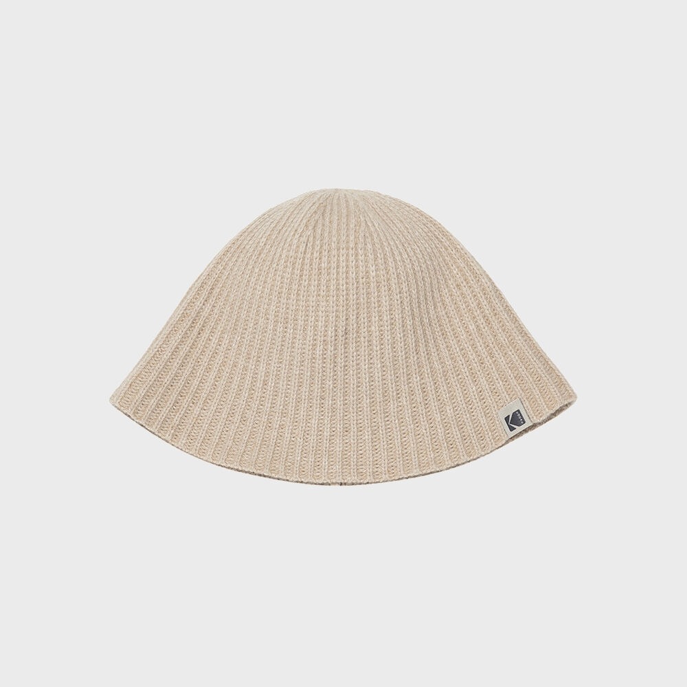コダックアパレル ソリッドニットバケットハット IVORY