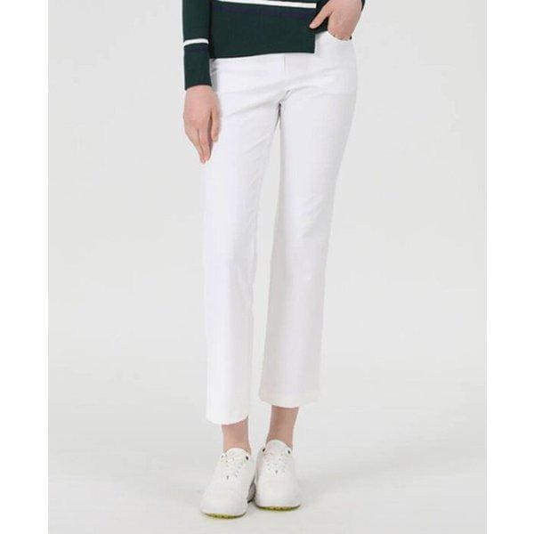 女性バンドラインポイントセミブーツカットパンツ 6J61601_YS