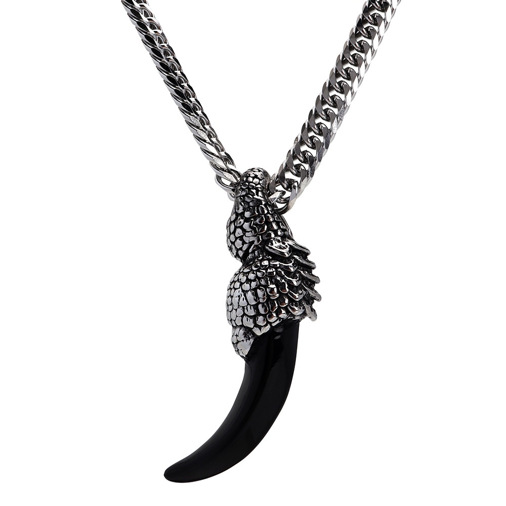 ウルフファング＆ダブル喜平ネックレス [nc020-n650-b-n348-6mm]