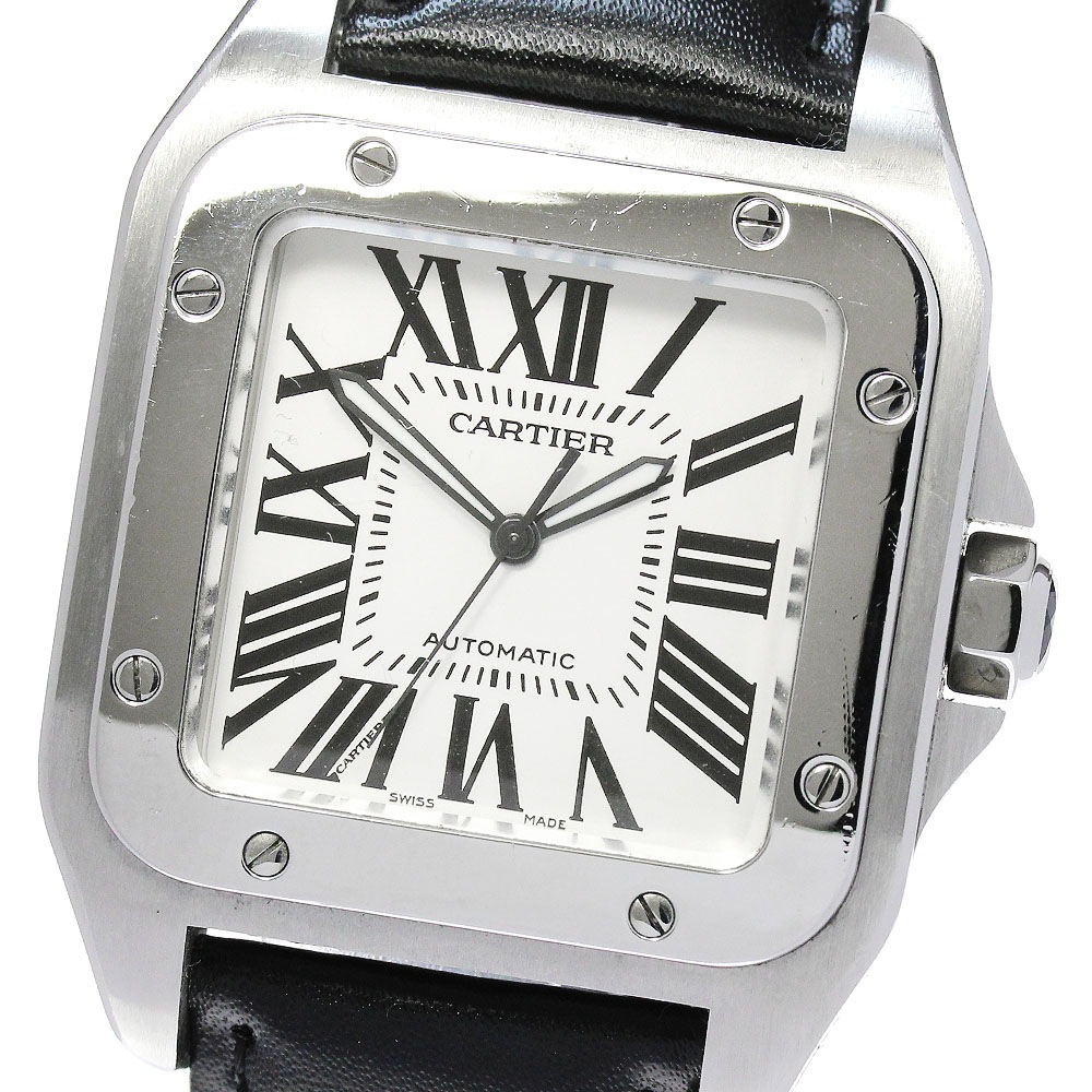 カルティエ CARTIER W20076X8 サントス100 LM 自動巻き メンズ _847600【中古】