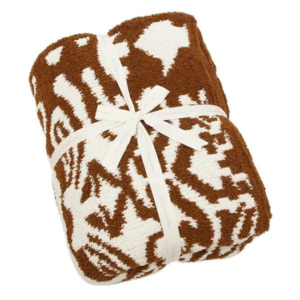 ファブリック スロウ ダマスク ブランケット ブラウン ホワイト レディース RE DSK01 221