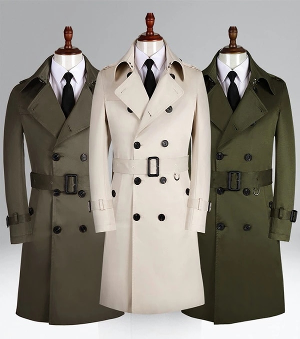 欧米風 トレンチコート ビジネス カジュアル メンズ アウター ベルト付 メンズ ロングコート BITTER系 春コート 秋 冬 長袖 大きいサイズ ビター系 オフホワイト アーミーグリーン コーヒー