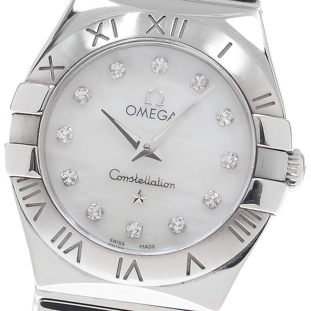 オメガ OMEGA 123.10.24.60.55.002 コンステレーション 12Pダイヤ クォーツ レディース _950657【中古】