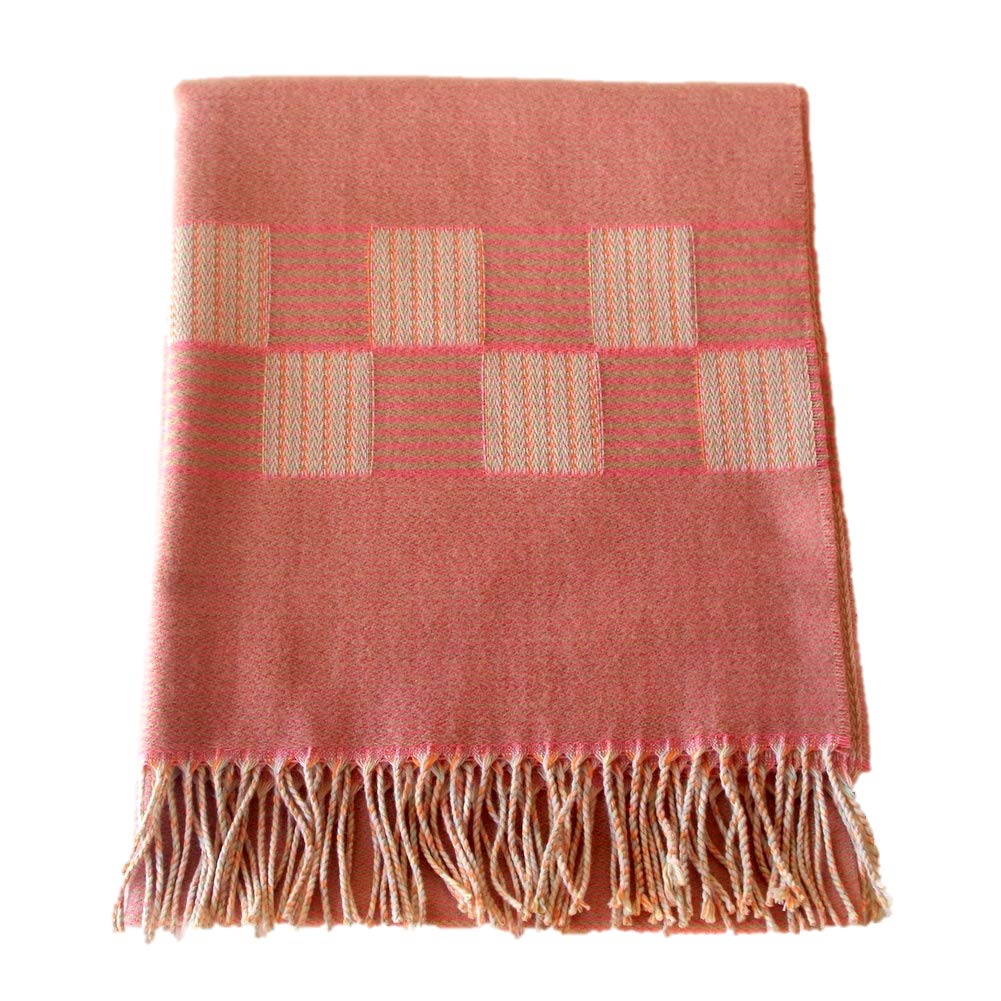 [.a all over the world] P.CORNILLON（コルニヨン） 大判 マフラー ストール ブランケット 秋冬 チェック レディースメンズ共用 ひざ掛け 5,666円