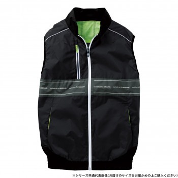 桑和 8329-06 EF用ベスト Sサイズ ブラック（4）