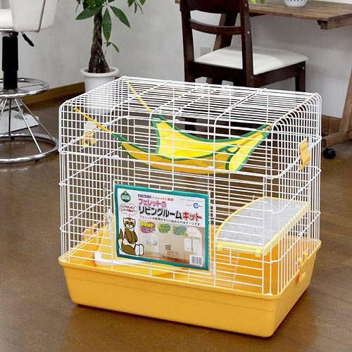フェレットのリビングルームキット　フェレット用ケージ　ハンモック付き（６９X４４．５X６５ｃｍ）　お一人様１点限り　ＣＲＣ50―40―29―60―00