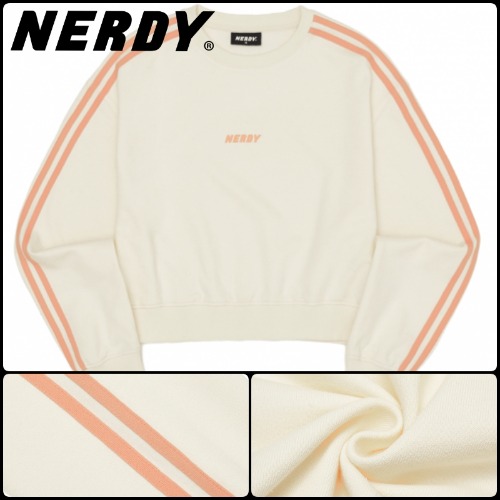 **22SS** ウーマンズ クロップド NY エヌワイ スウェット シャツ クリーム 韓国 公式