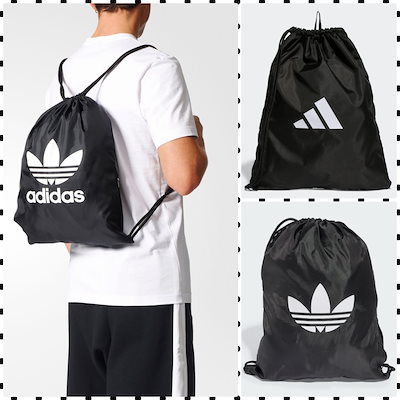 adidas ブラック ナップサック　バッグ Qoo10] adidas 【ADIDAS】ナップザック ブラック