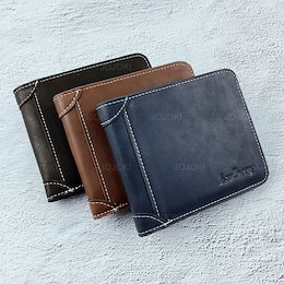 「財布新品入荷」 メンズ財布 小錢入れなし 二つ折り財布 カード入れ 薄い プレゼント 男性 オシャレ 誕生日ギフト 免許証入れ SD MEMORY CARD入れ