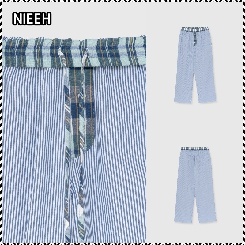 NIEEH MIX PAJAMA LONG (BLACK PINK)