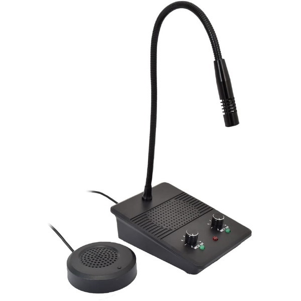 簡単設置!仕切りマスク越しでもスムーズ会話「窓口業務マイク&スピーカー」 S-CMS21B