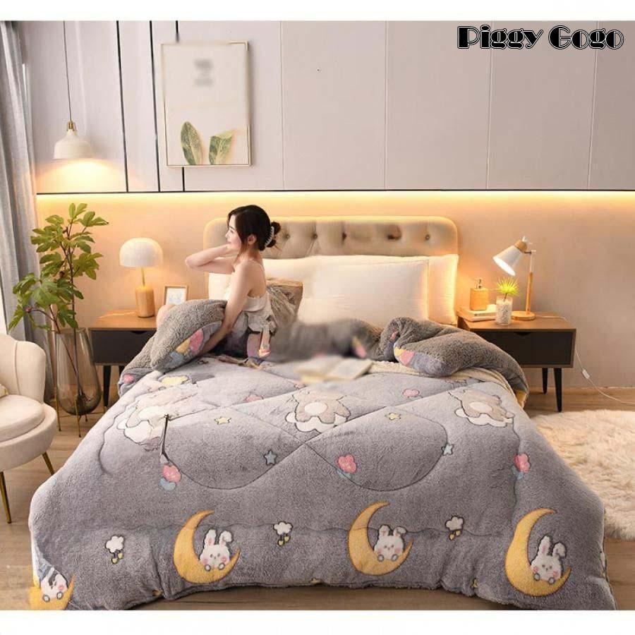 毛布 加重ブランケット シングル あったか 吸湿発熱 ふわふわ マイクロファイバー 片寄り防止 キルティング 洗える 丸洗いOK 厚手 肌に優しい なめらか