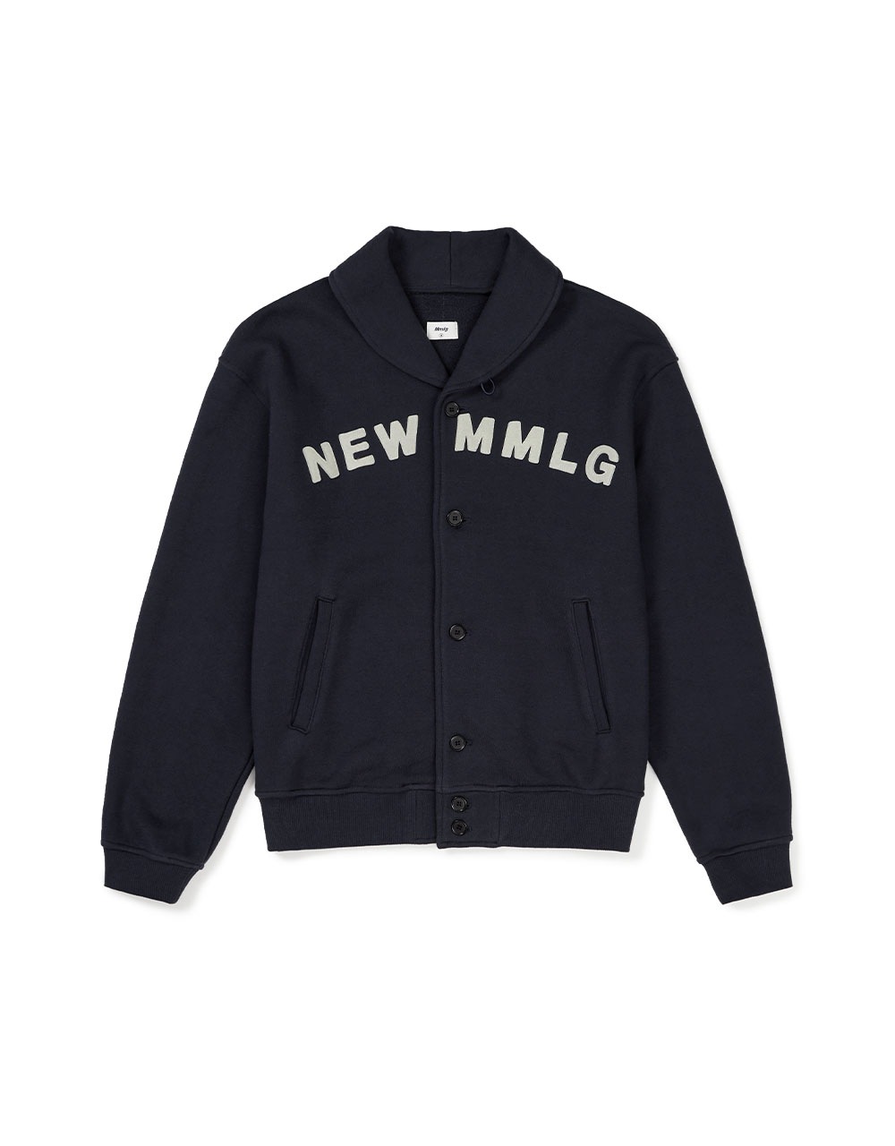 【MMLG】 SHAWL COLLAR SWEAT JUMPER : AUTHENTIC NAVY