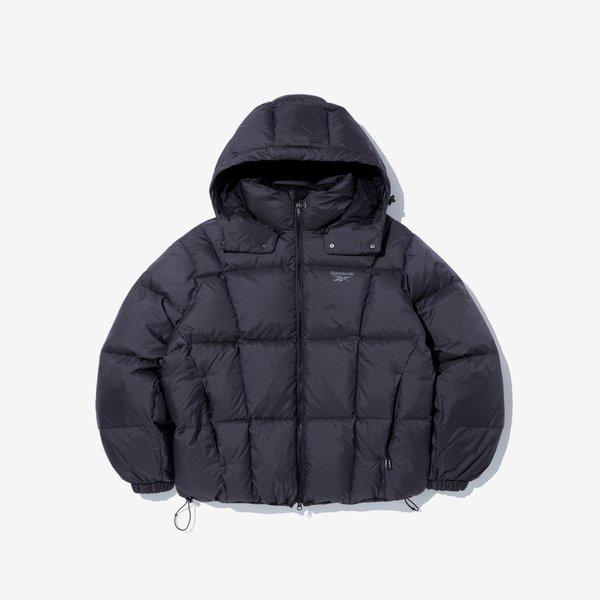 ポンプフード2WAYダウンジャケット - ブラック REJU5FD53BK_s
