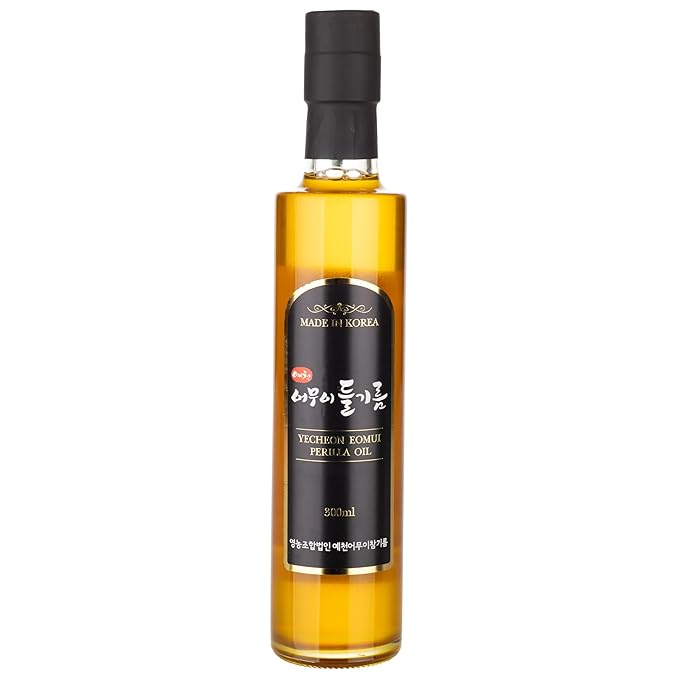 韓国産 100% 焙煎エゴマ油 300ml 低温圧搾製法
