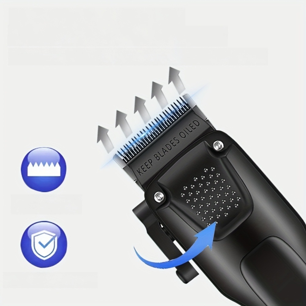 3点セット メンズプロフェッショナルヘアー＆ビアードグルーミングキット コードレスクリッパー LEDディスプレイ付き 精密トリマーセット USB充電式 自宅用 ホリデーギフトに最適