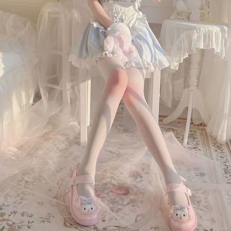 【1つ買うと10つ無料】甘い女の子ロリータニーブラッシュソックスベルベットかわいい女の子cosピュアホワイトパンティホース