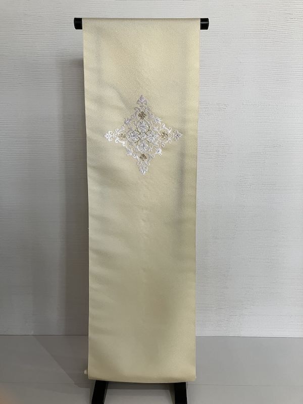 名古屋帯 華文 汕頭刺繍 九寸 [nagoya0042]