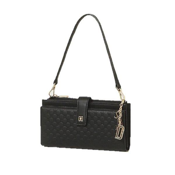 AK水原店 LOUIS DD ブラック ロゴパターン 女性 携帯電話財布 DCWA4F515