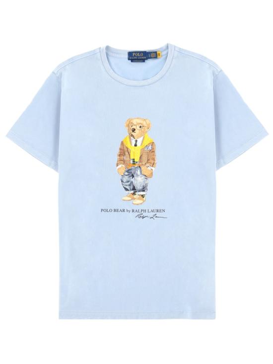 POLO RALPH LAUREN Men T-Shirts 710P07347 001SOUTHPORTBLUE HERITAGE BEAR AZURE