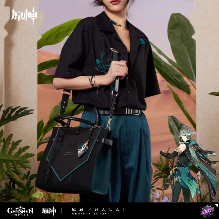【プロ品質を極める!】原神 / アルハイゼン / インプレッションシリーズ クロスボディバッグ / Genshin Impact Alhaitham トートバッグ コスプレ アニメグッズ 痛バッグ