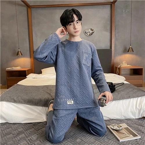 パジャマ メンズ 長袖 綿 厚手 セットアップ 春秋 冬用 ルームウェア メンズ 上下セット 大人 紳士 おしゃれ パジャマ メンズ 大きいサイズ かっこいい プレゼント 父の日 部屋着 人気 寝返り