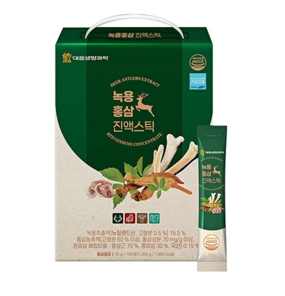 韓国 鹿茸紅参エキス10gx100砲