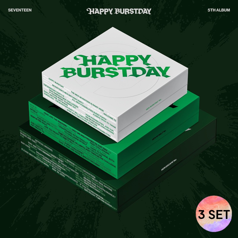 [3種 SET] SEVENTEEN - (5th Album) ‘HAPPY BURSTDAY’
