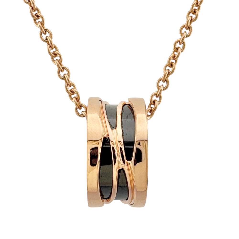 ブルガリ デザインレジェンド B-zero.1 ネックレス 18金 K18ピンクゴールド BVLGARI 中古 美品