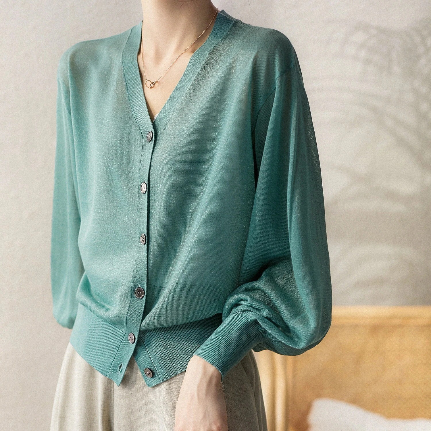 カーディガン 暑いでもひんやり接触冷感カーディガン 韓国ファッション uvカット シンプル 軽薄 アイスシルク レディース フィットカーディガン アウター コート シンプル