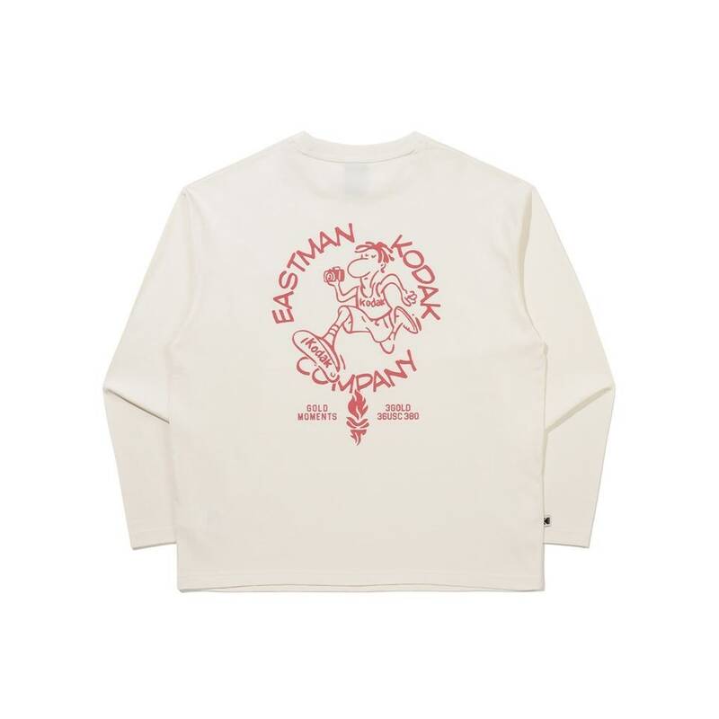コダック KODAK ゴールドモーメント グラフィック長袖Tシャツ IVORY K6123LRL12IVR 376367