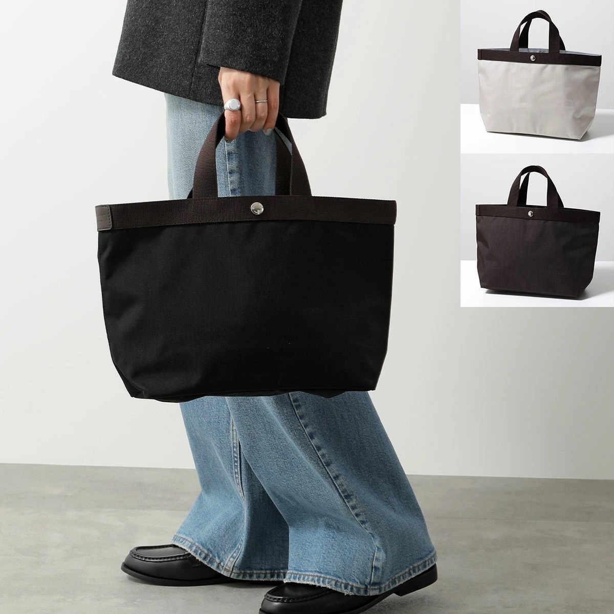 HERVE CHAPELIER エルベシャプリエ ハンドバッグ 704C レディース コーデュラスクエアトートB5サイズ M 鞄 カラー3色