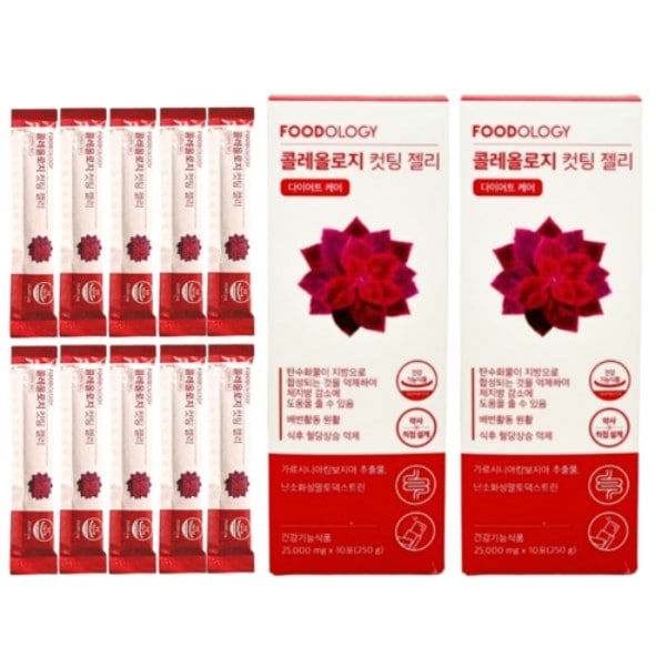 【1+1】【NEW】【正品】 コレオロジー快便ゼリー10包x2箱(25,000mg x 20包) / 炭水化物カットダイエットゼリー / ダイエットケア / 韓国人気ダイエット食品