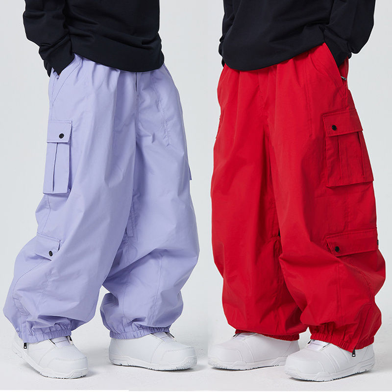 スノーボードウェア ロングパンツ 単品 ボトムス ズボン レディース メンズ スノボウェア スキーウェア 防水15000mm 男女兼用 防水 防寒 保温 防雪 韓国風 海外通販