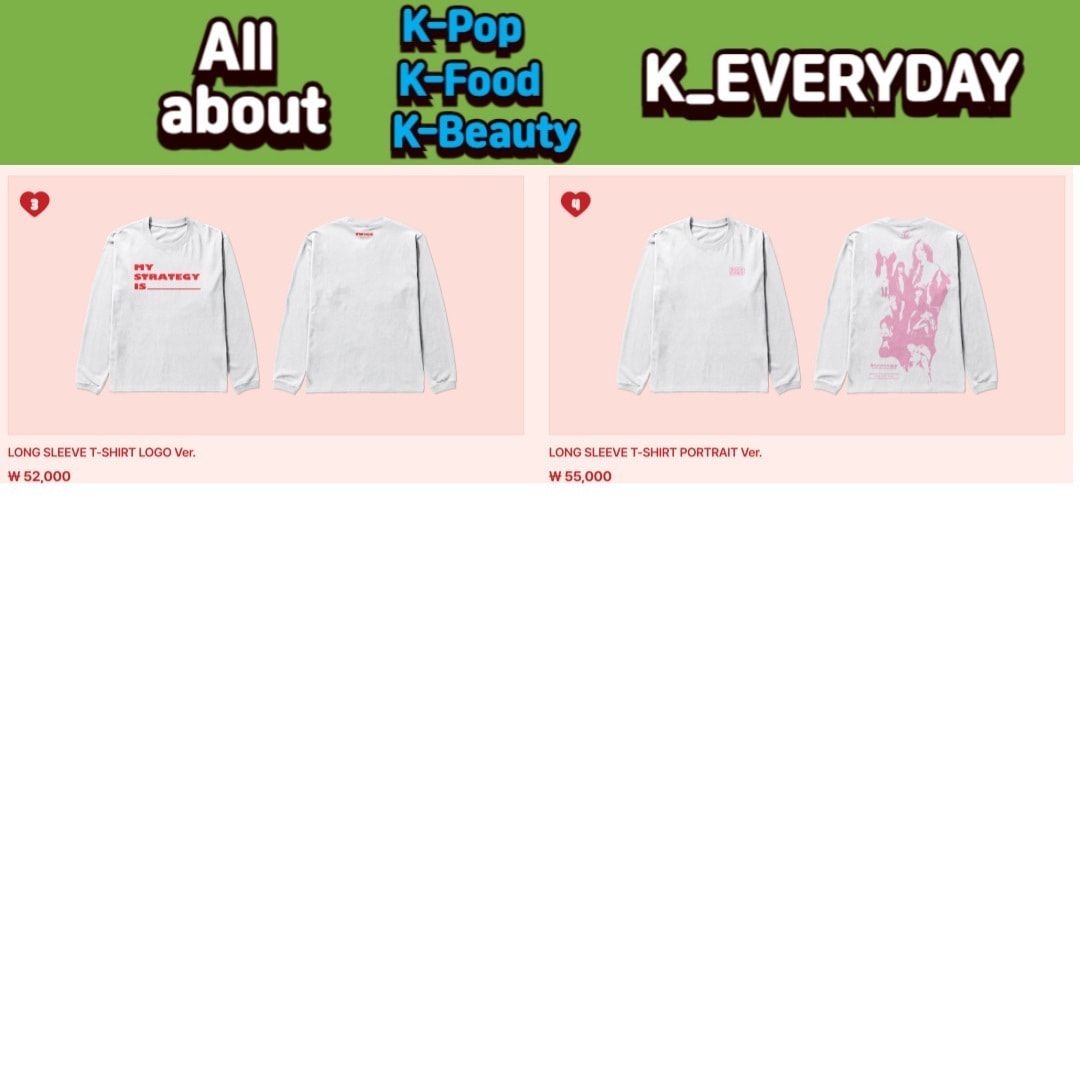 !LAST 1! Pre order ver) TWICE Strategy Pop-up Long Sleeve T-shirts Logo ver