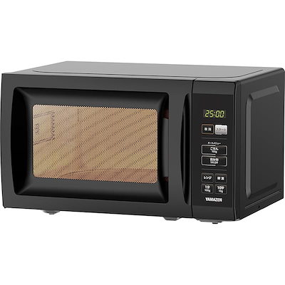 他サイト： [山善] 電子レンジ 17L 単機能 一人暮らし 二人暮らし ヘルツフリー ターンテーブル オートメニュー搭載 全国対応 タイマー機能付き ブラック YRM-HF171(B)の商品画像