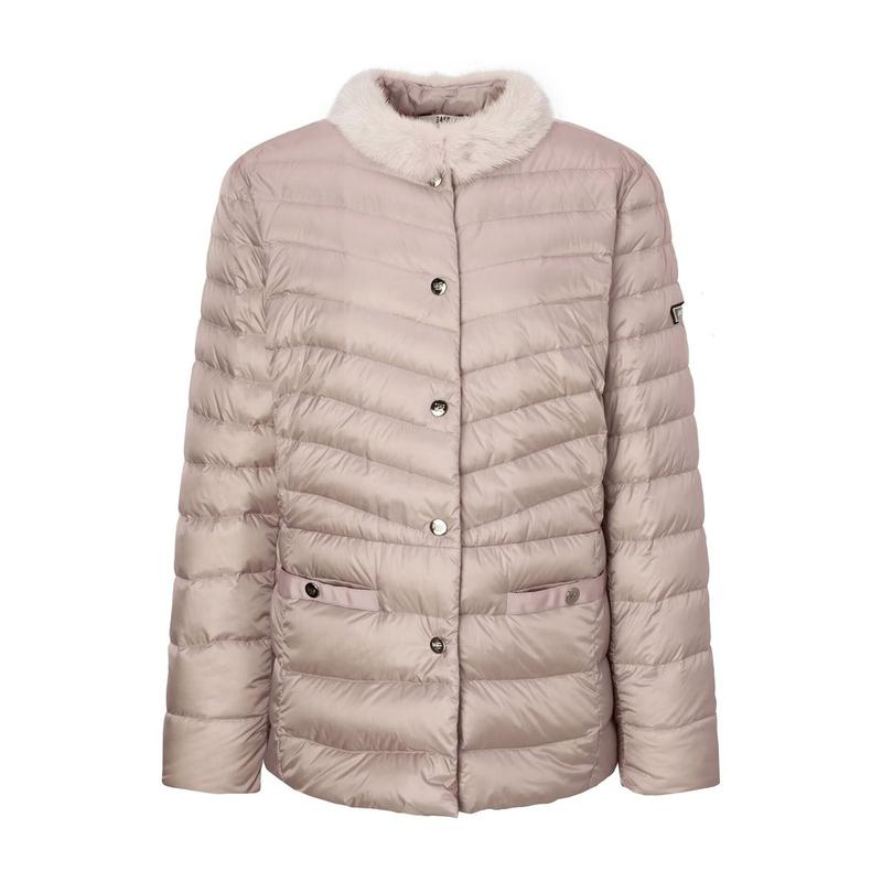 AK盆唐店 ゴルフ 女性 超軽量グースダウン ミンクトリミング ジャンパー (DNJU5D721I3)