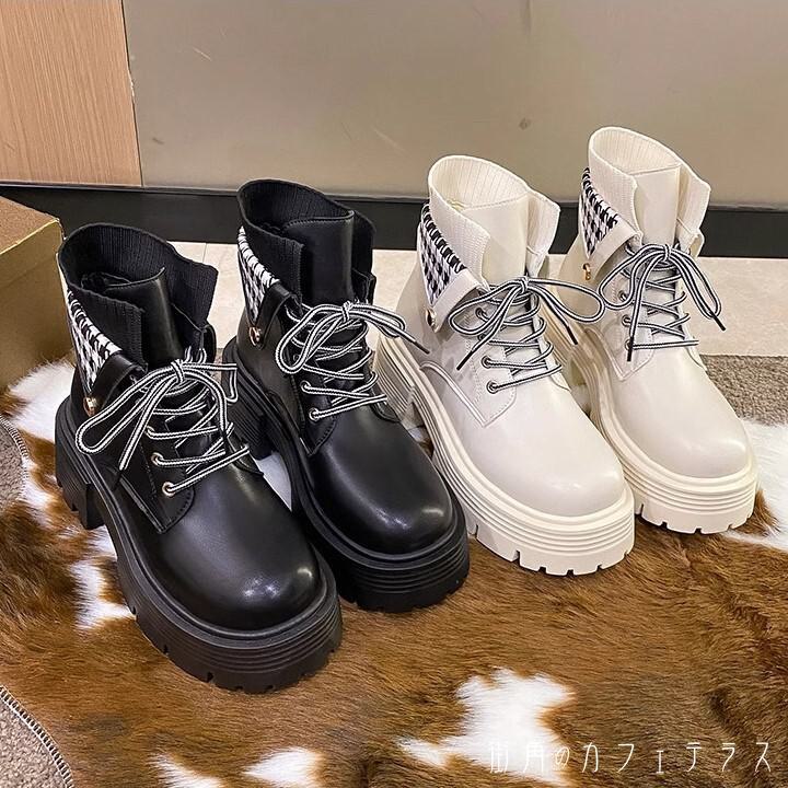 ブーツ ショートブーツ 厚底ソール 学校 美脚 厚底 大人可愛い フェミニン ヒール エレガント カジュアル シンプル お出かけ 旅行 リゾート 秋冬 厚底シューズ 20代 30代 女性用 レディース