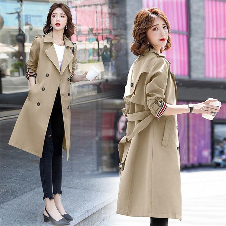 春 トレンチコート 大きいサイズ きれいめ スプリングコート 秋 アウター ロングコート 着痩せ レディース チュニック 膝下丈 40代 チェスターコート コート 7,345円