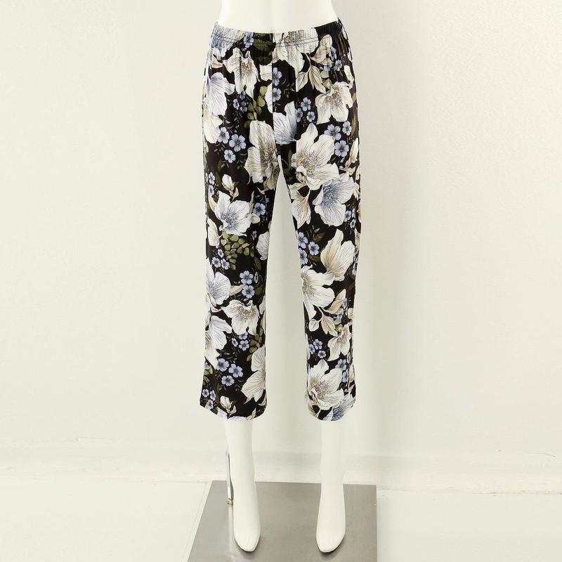 輸入ポリスパン大きな花柄の女性下着室内着女子イージーウェアSWPA356WPSG