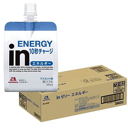 INゼリー エネルギー マスカット味 (180G×36個) ゼリー ゼリー飲料 栄養ゼリー すばやいエネルギー補給 10秒チャージ ビタミンC配合 おにぎりおよそ1個分 エネルギー180KCAL イン