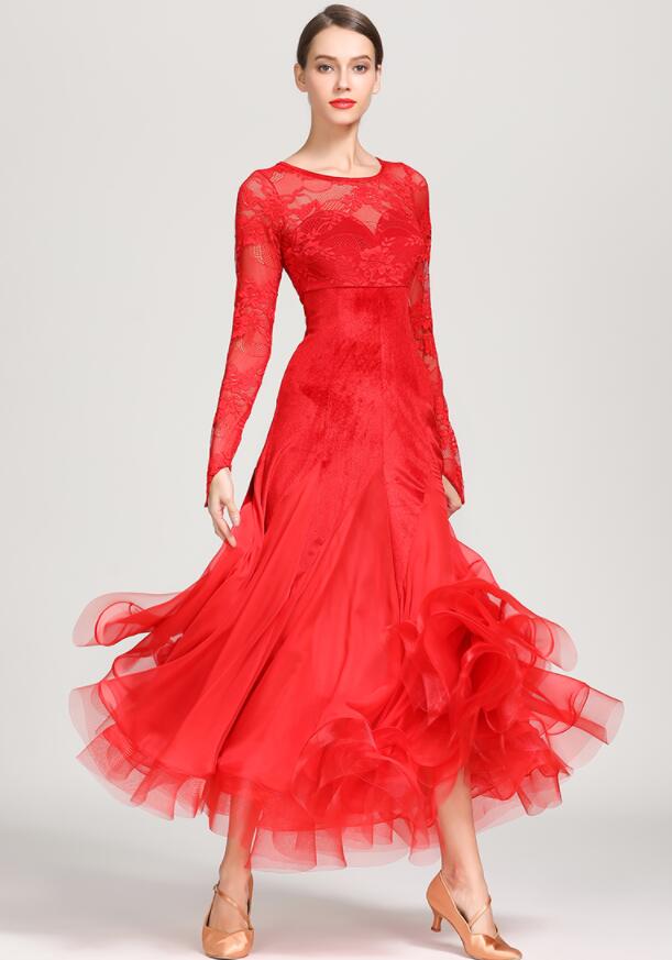 社交ダンス パーティー 競技用のドレス ワルツ ステージ衣装 モダン衣装 おしゃれ モダンドレス ダンスウェア 社交ダンス 社交ダンスドレス ロング丈ワンピース スタンダードドレス ゴージャス 社交ダ