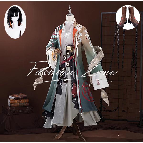 明日方舟 Arknights アークナイツ 風 頡　ジェ コスプレ衣装 ウィッグ 靴 cosplay ハロウィン 演出服 変装