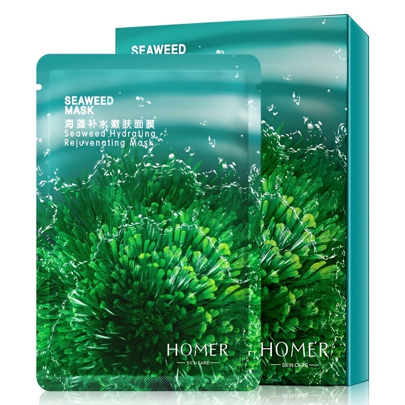 天然海藻マスク10枚セット：深層保湿＆潤いを与えるスキンケアギフト（彼女や母への贈り物）