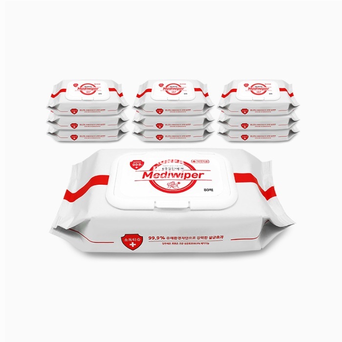 Mediwiper sterilized tissue cap type (80 sheets)*24ea