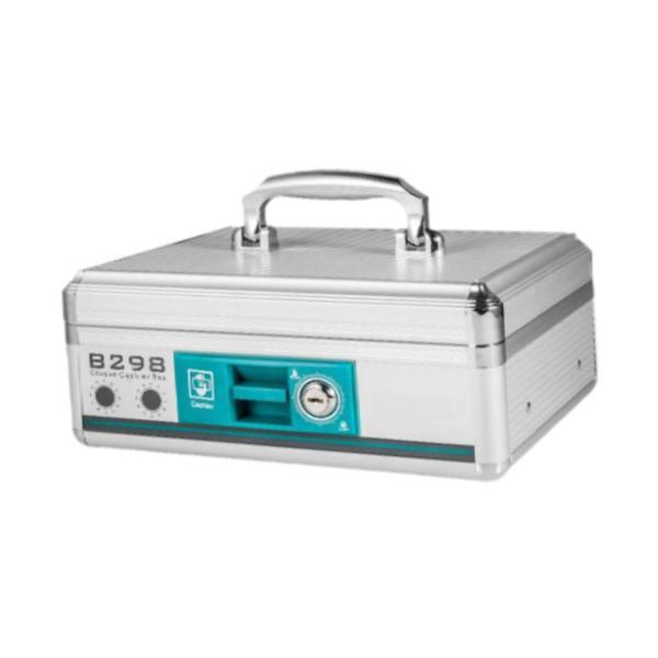 キャッシュロックボックスコンテナロックセーフボックスオーガナイザーセキュリティ記念品マネートレイ27.3cmx19.5cmx11cm