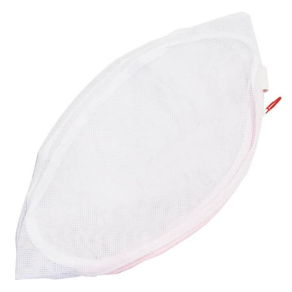 （まとめ）丸型 洗濯ネット/洗濯用品 [大 ランジェリー用] ファスナーカバー付き [x200]